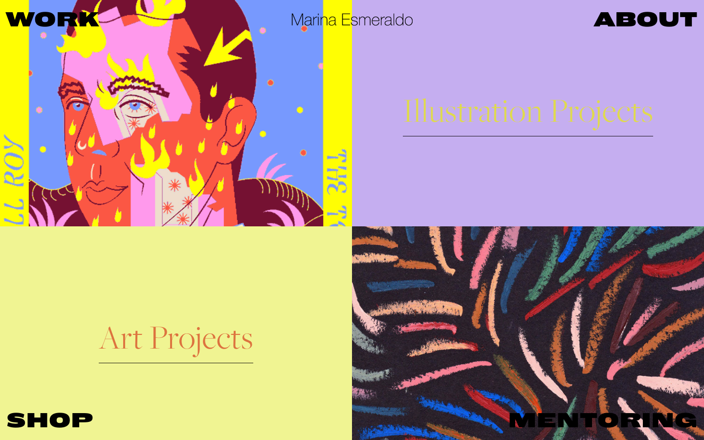 Portfolio site for marinaesmeraldo.com